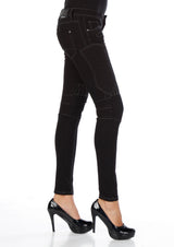 WD255A women Slim-Fit jeans in a biker style