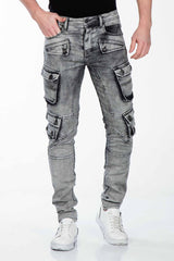 CD429 jeansy męskie Slim-Fit z kieszeniami