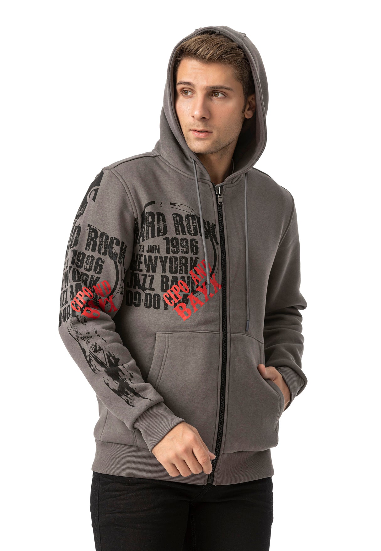 CL571 MEN'S HOODIE SWEATJACKET