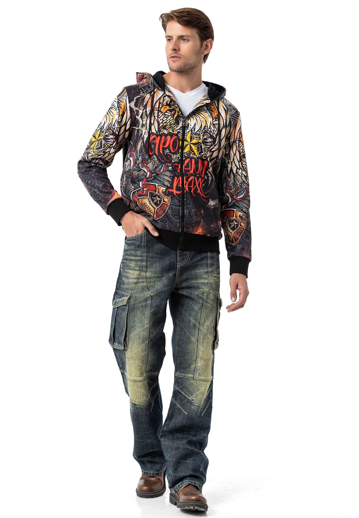 CL574 MEN'S HOODIE SWEATJACKET