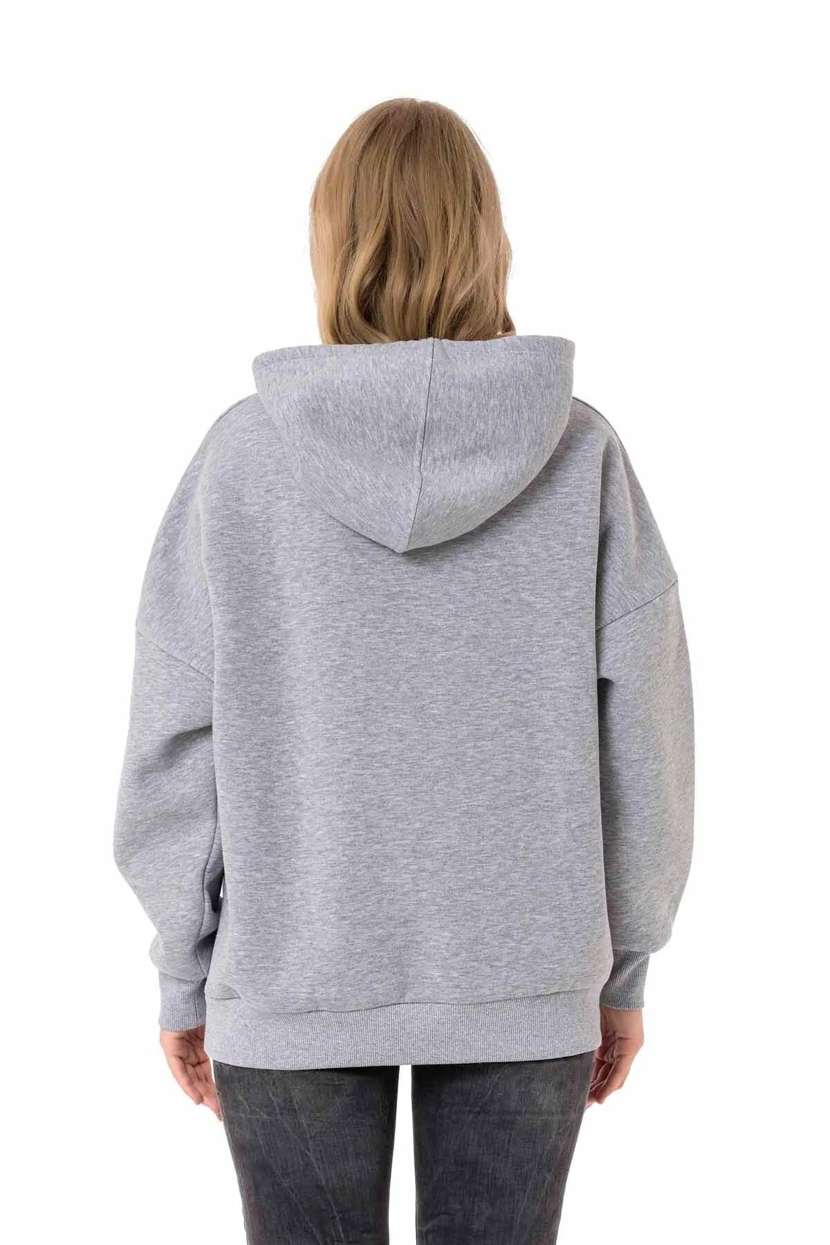 WL334 Women Sweins Sweatshirt con un bordado de marca moderno