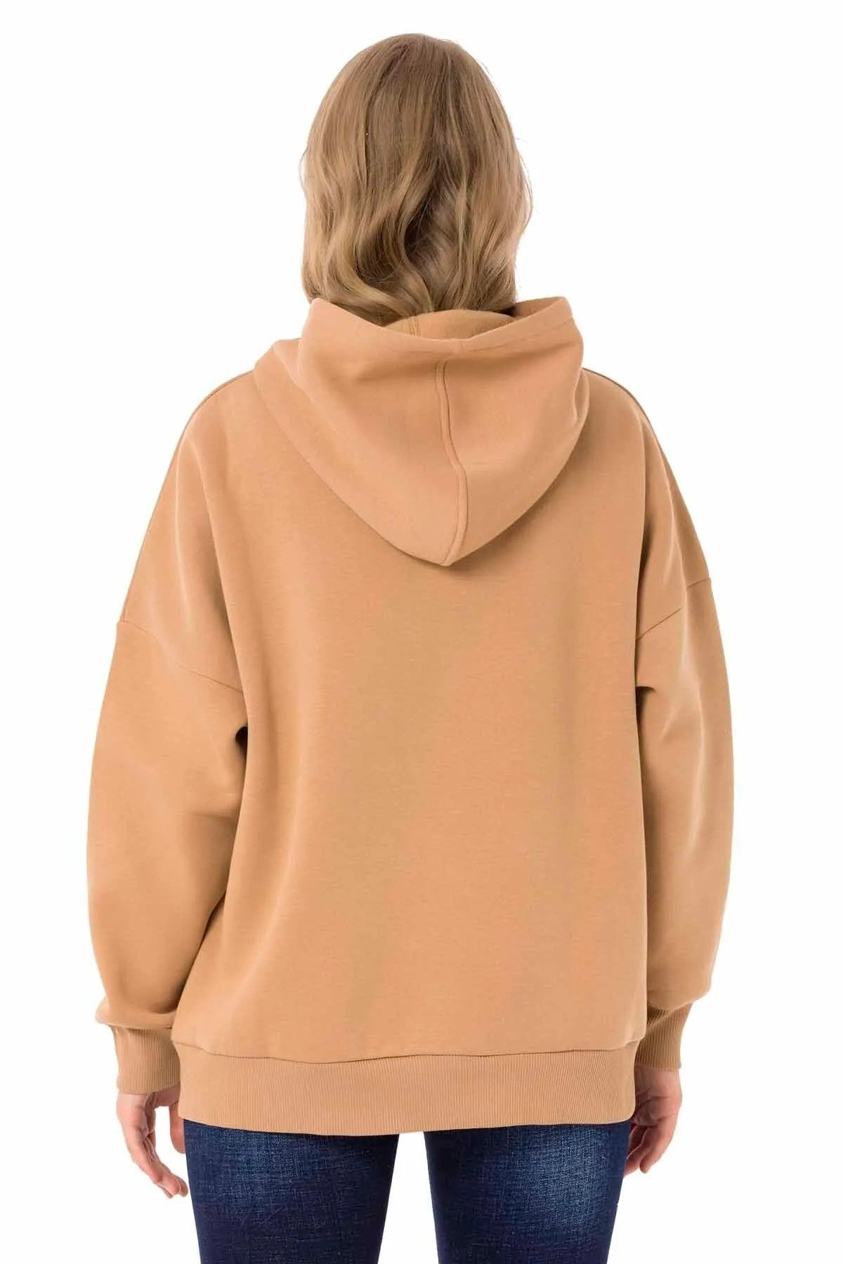 Sweat à capuche WL334 Femmes avec une broderie de marque à la mode