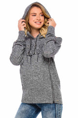 WL204 Sudadera con hombros abiertos para mujer