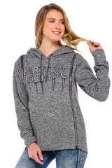 WL204 Sudadera con hombros abiertos para mujer