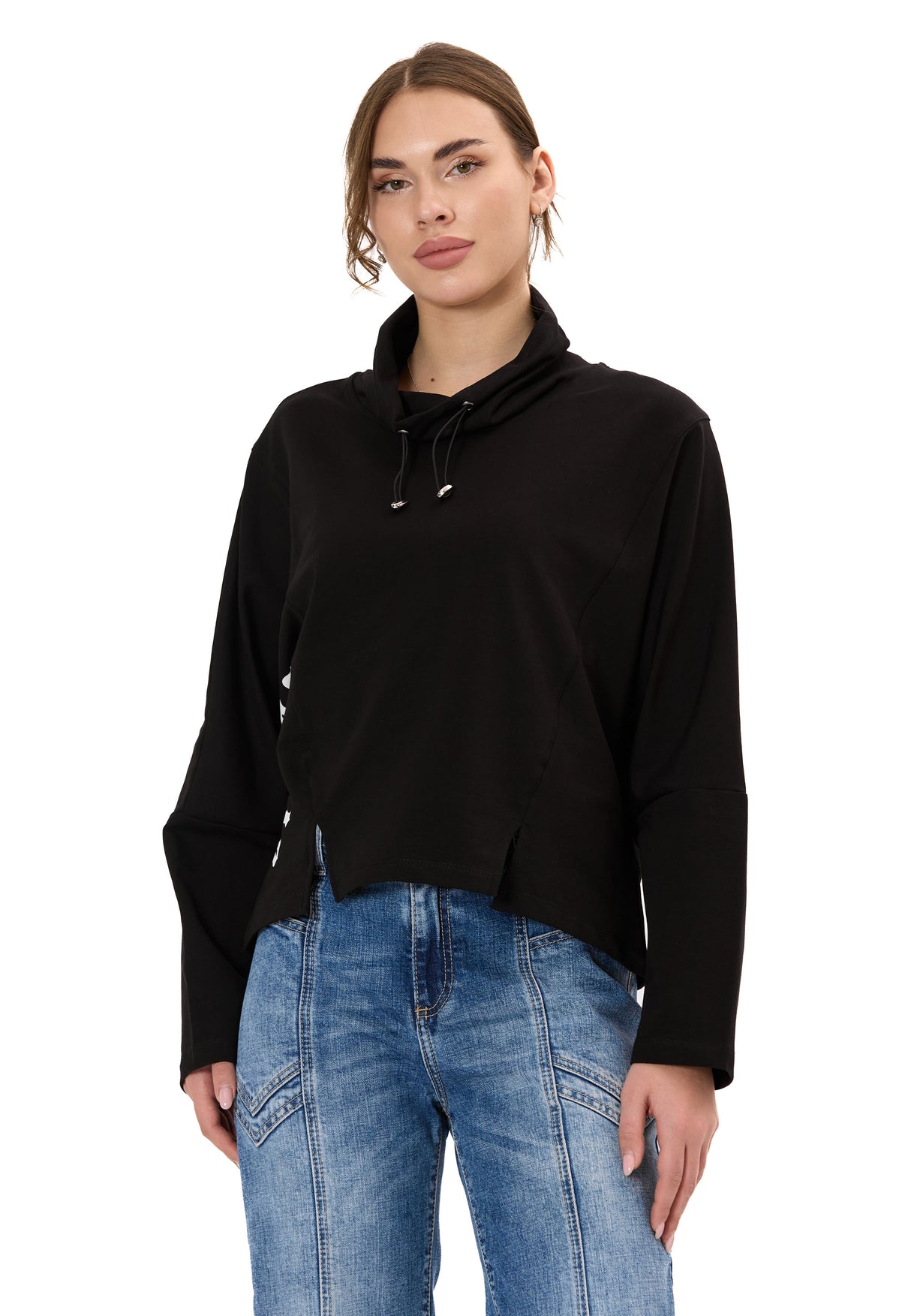 WL369 FELPA CON CAPPUCCIO DA DONNA