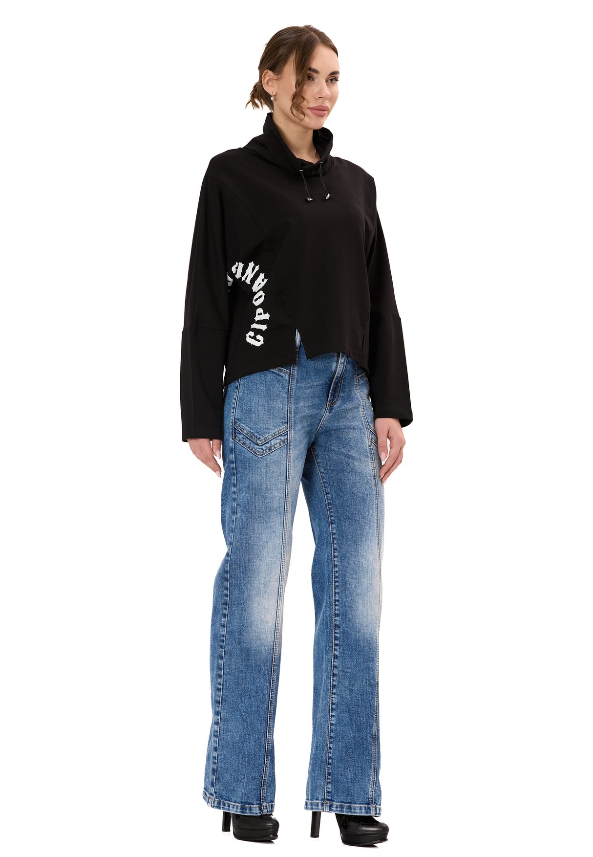 WL369 FELPA CON CAPPUCCIO DA DONNA