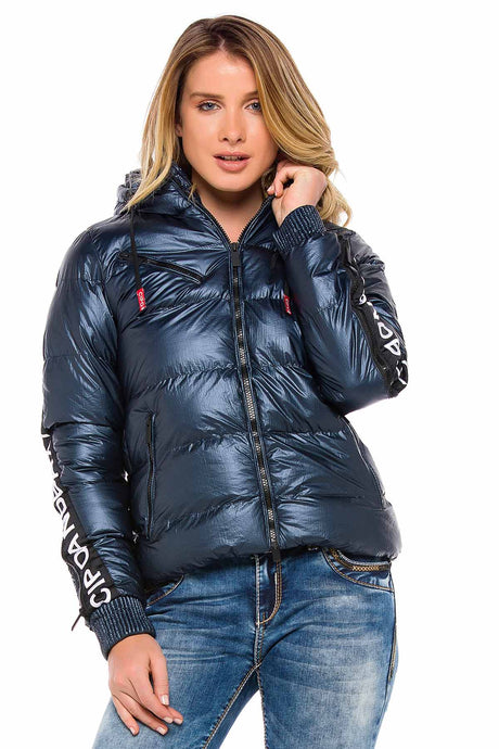 WM109 Winterjas voor dames met een verwarmende kap