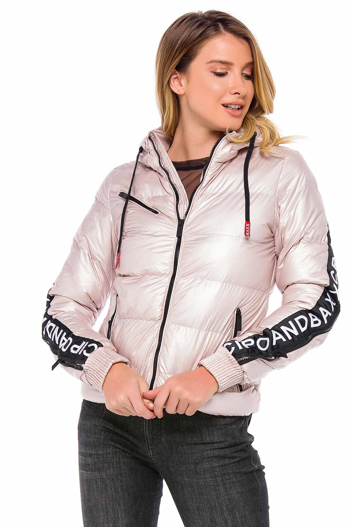 WM109 women's winter jacket with a warming hood