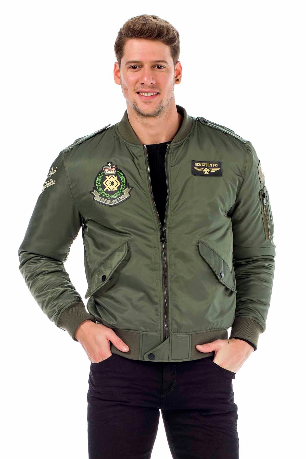 CM133 Chaqueta Bomber para hombres 