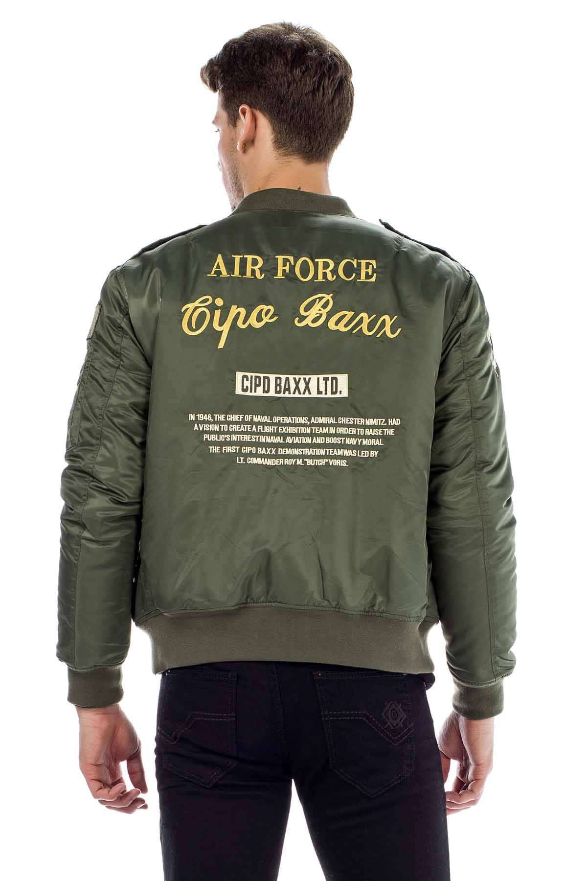 CM133 Chaqueta Bomber para hombres 