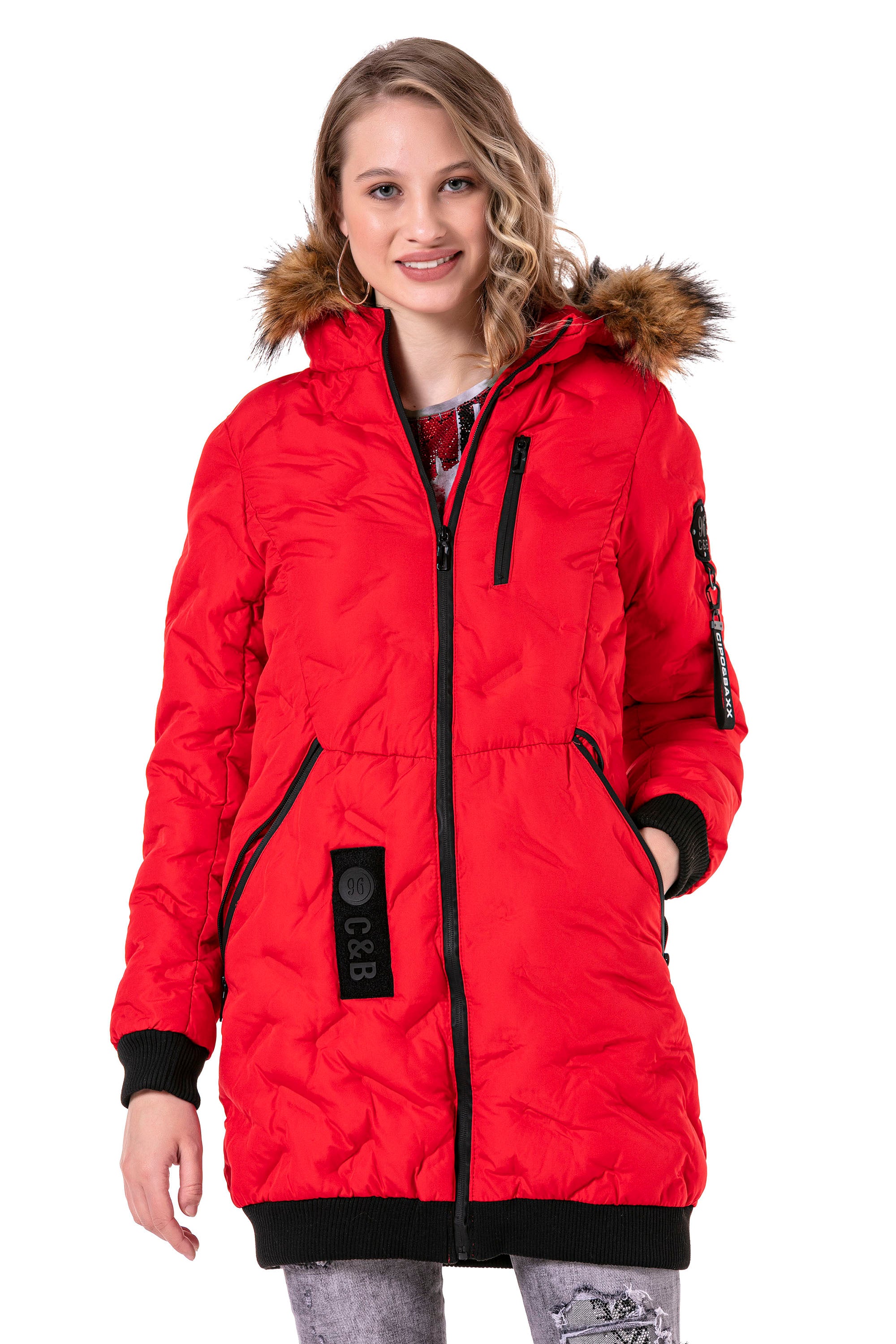 WM106 DAMEN JACKET - RED / M