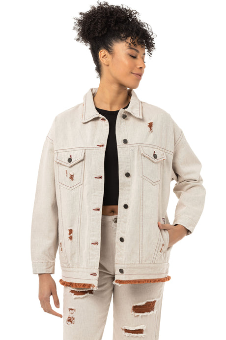 WJ227 Veste en jean pour femme