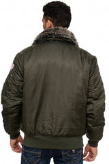 CM108 męska zimowa kurtka zielona