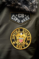 CM108 męska zimowa kurtka zielona