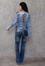 WD530 Dames Jeans met een coole double Waistband