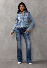 WD530 Dames Jeans met een coole double Waistband