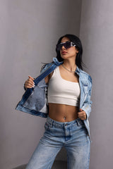 WJ233 kurtka jeansowa damska