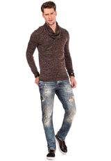 CL332 Felpa uomo a collo alto