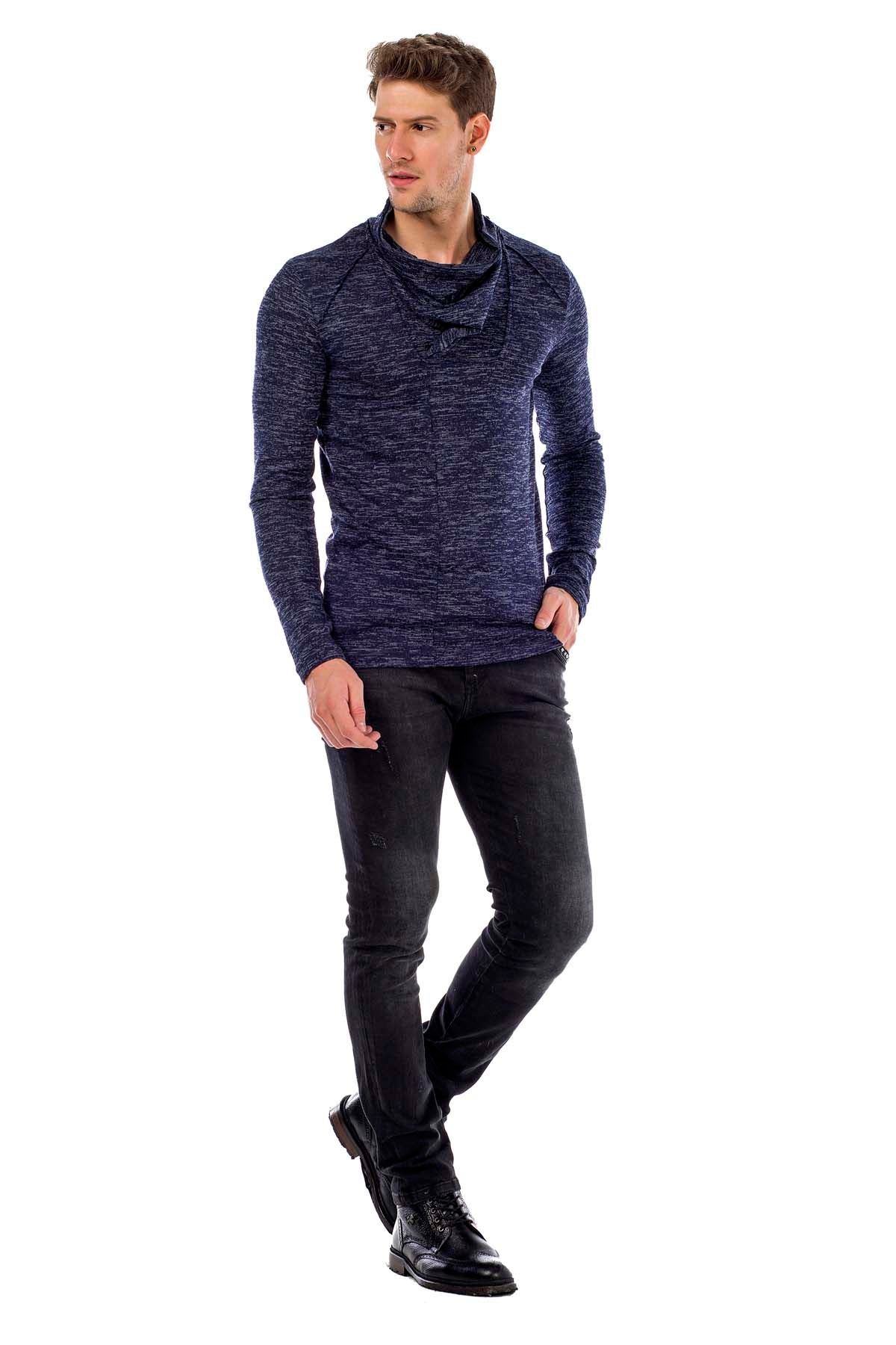 CL332 Felpa uomo a collo alto