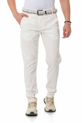 CD842-W Pantalon en tissu pour hommes, coupe slim à la mode