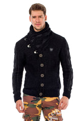 CP185 BLACK MEN'S PULLOVER