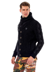 CP185 BLACK MEN'S PULLOVER