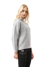 WP262 sweter damski ze stójką