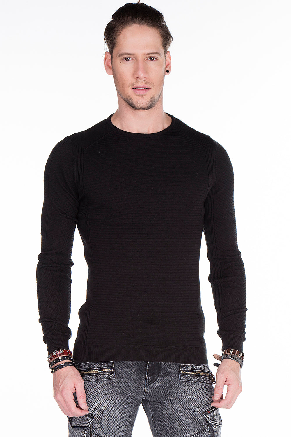 Sweter czarnych mężczyzn CP152