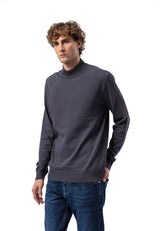 BP201 Sweter męski z kołnierzem stójką – Regular Fit