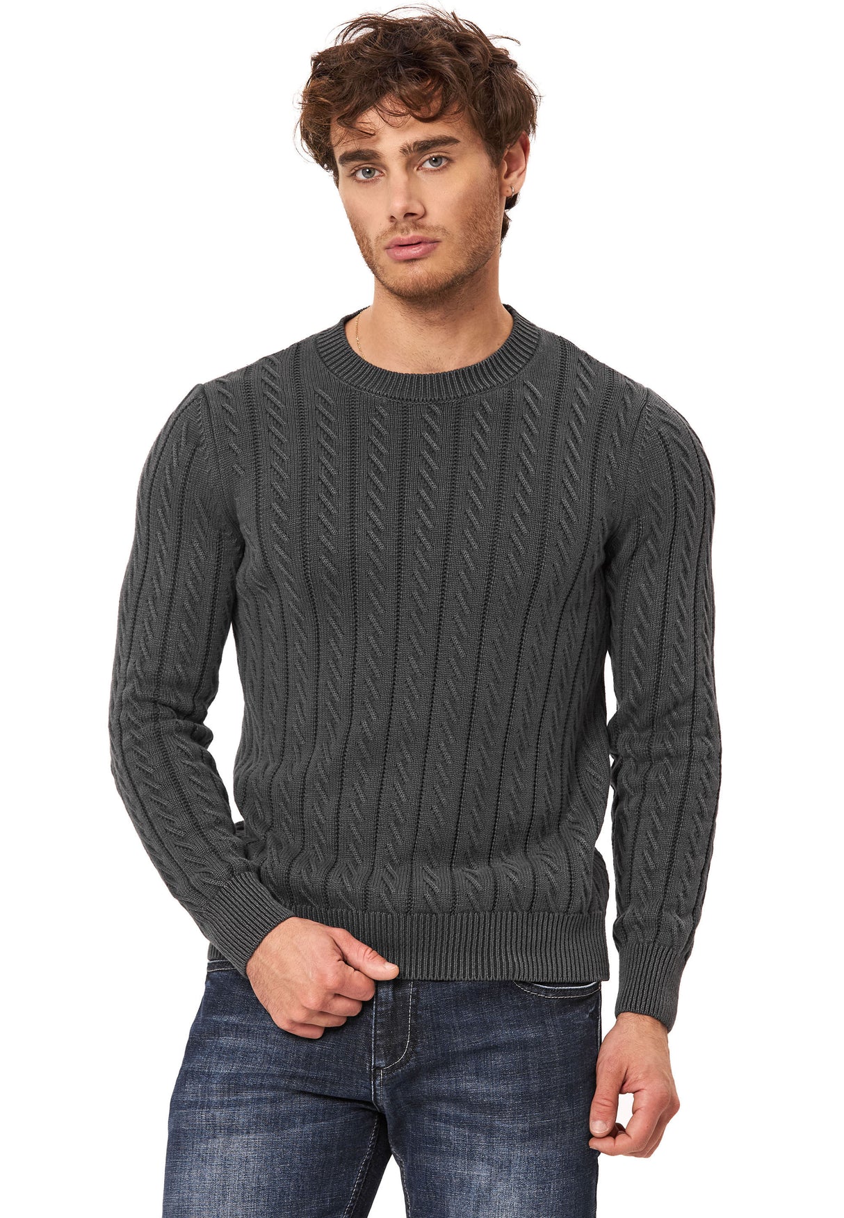 CP285 Pull-over en tricot Homme – Style classique & confort agréable à porter