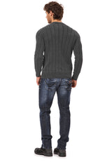 CP285 Pull-over en tricot Homme – Style classique & confort agréable à porter