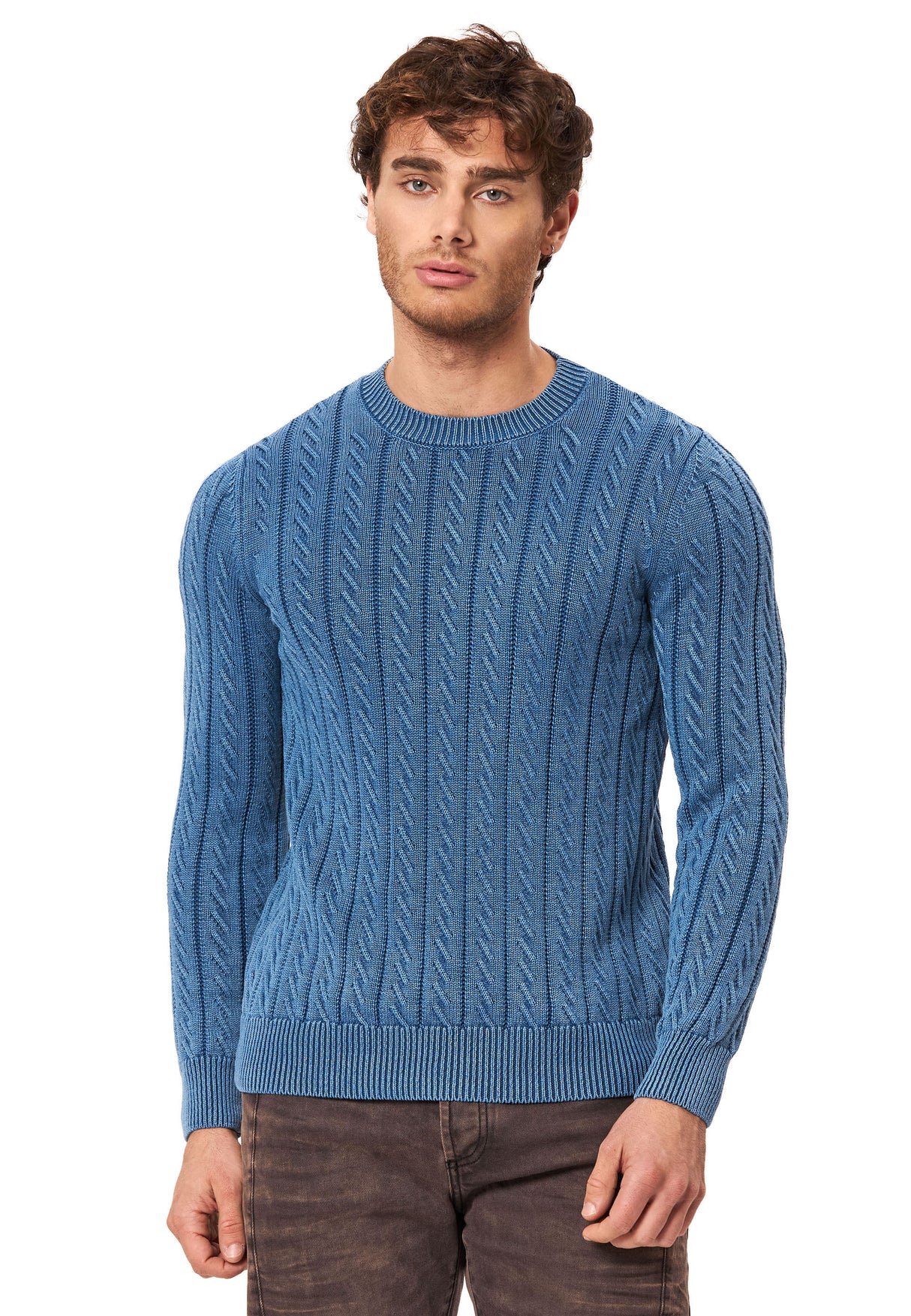 CP285 Pull-over en tricot Homme – Style classique & confort agréable à porter