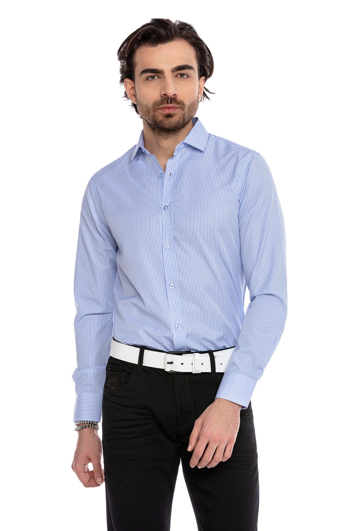 CH179 men's business shirt with a classic shirt collar