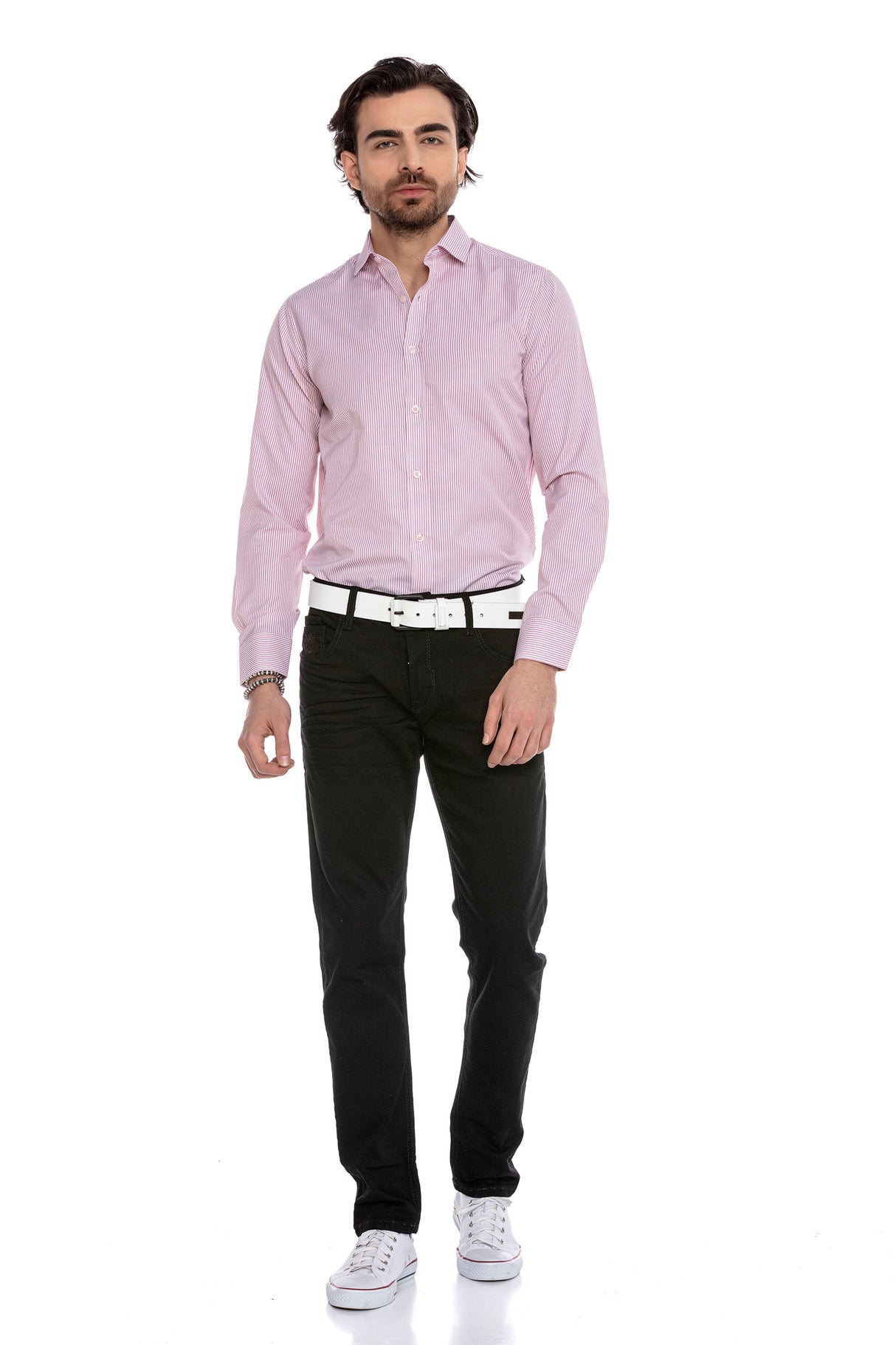 CH181 men's business shirt in a trendy casual look