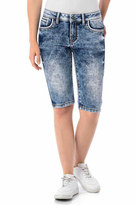 Wk185 Shorts pour femmes avec des coutures à contraste