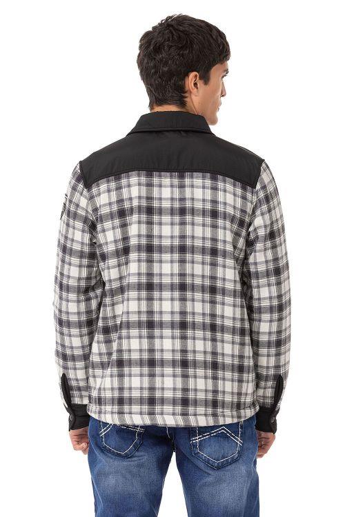 CL548 Chaqueta de hombre con estampado a cuadros