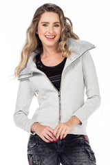 WL177 Sudadera con cuello doble para Mujer