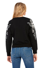 WL281 women knitting sweaters with trendy print