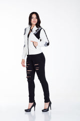 WL113 Felpa donna con zip