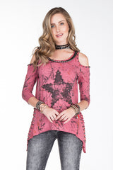 WL162 Camiseta de Mujer con Tachas