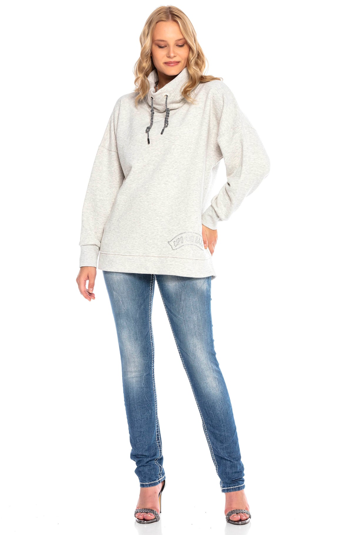 WL248 Sudadera de cuello alto para mujer