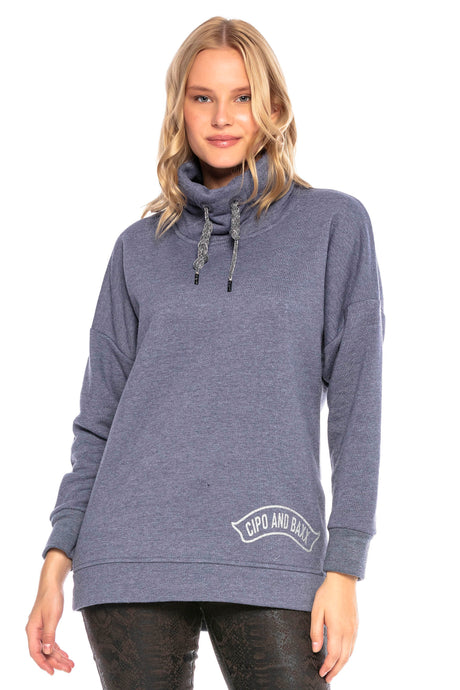 WL248 Sudadera de cuello alto para mujer