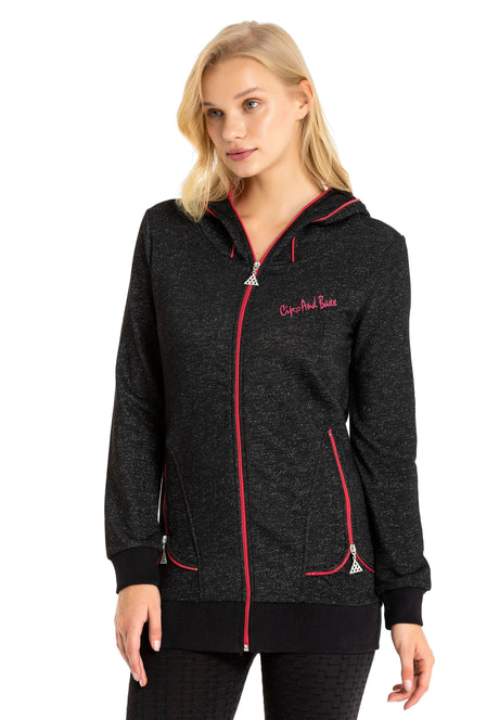 WL108 women sweat jacket in sporty design