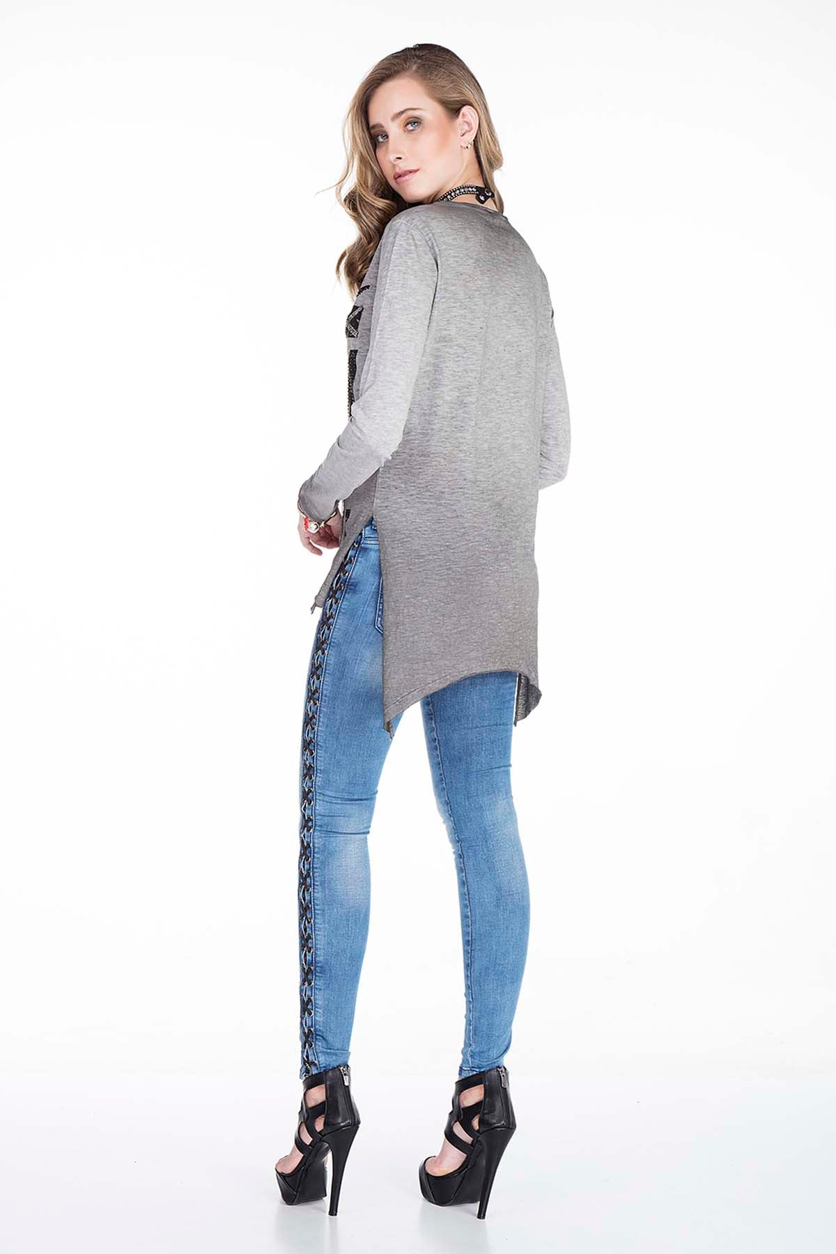 WL170 bluzka damska z kamieniami