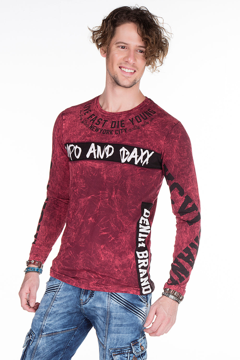 CL254 bluza męska z nadrukiem