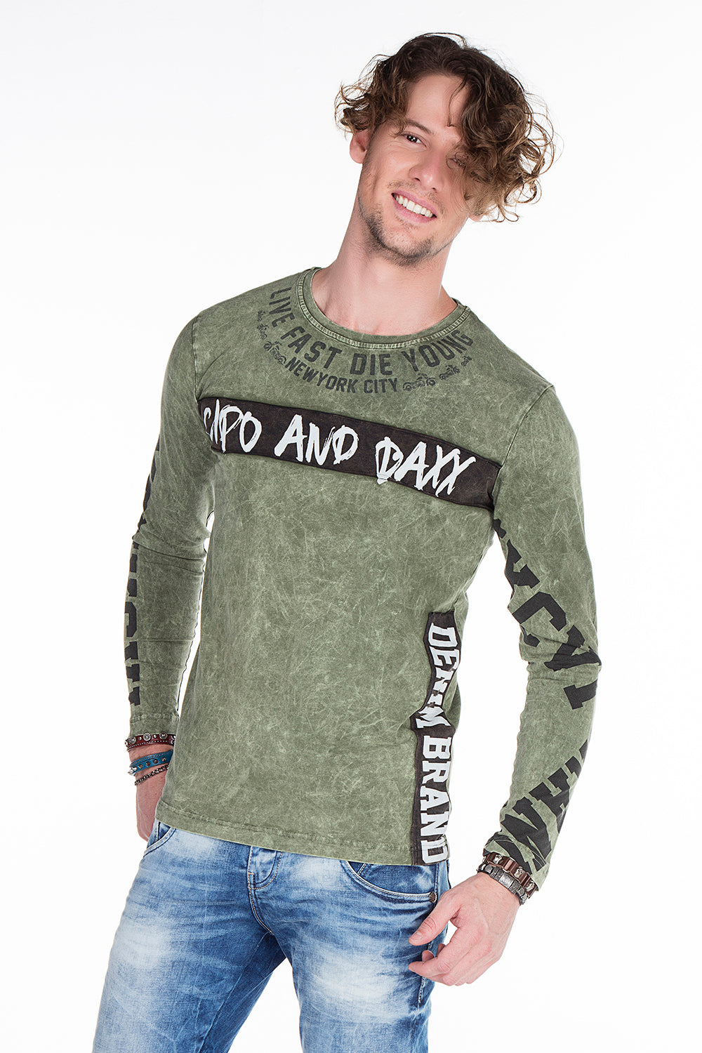 CL254 bluza męska z nadrukiem