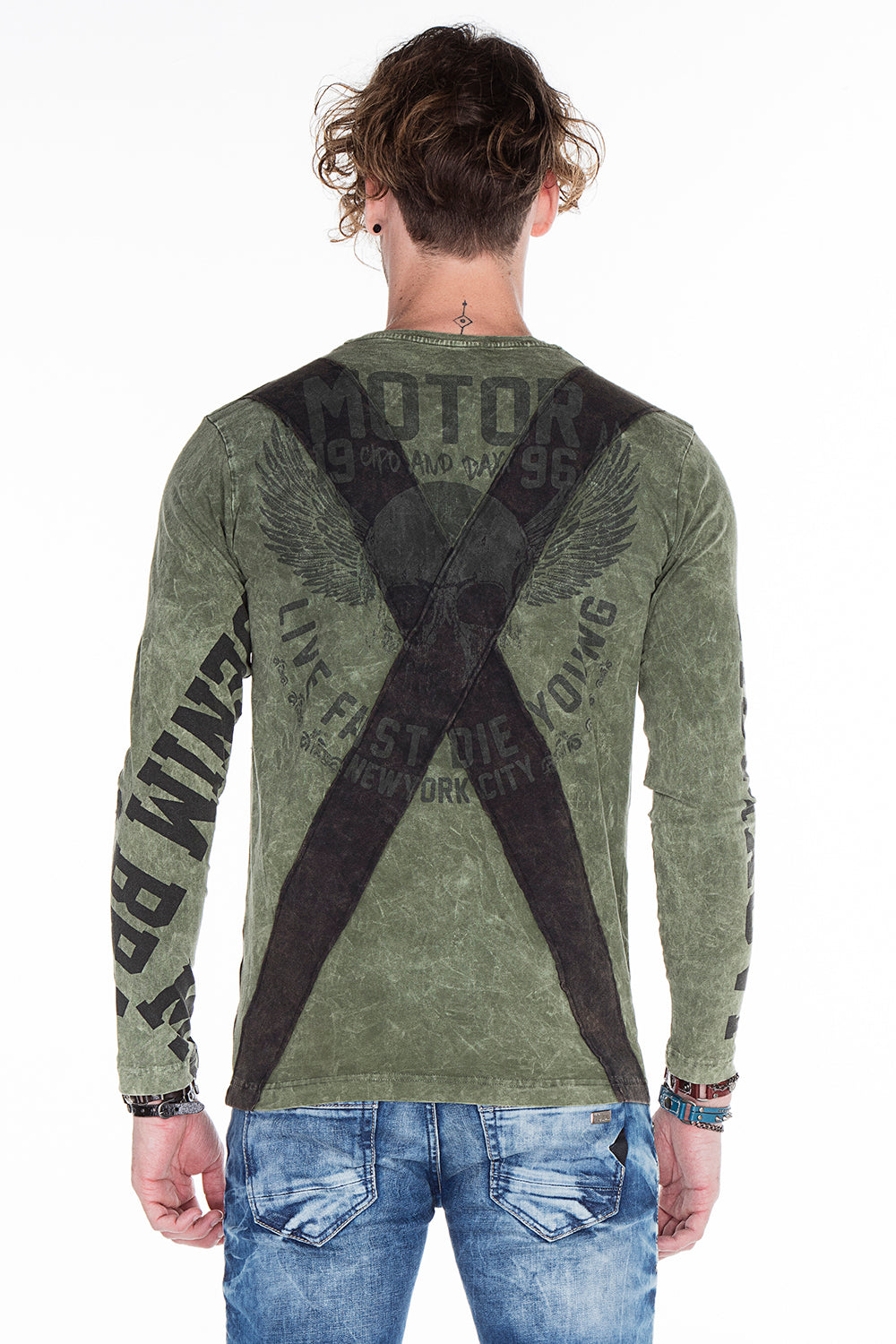 CL254 bluza męska z nadrukiem