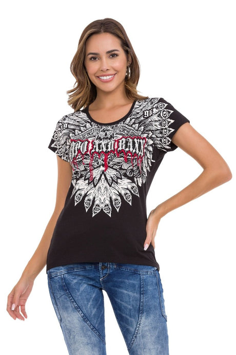 WT350 dames t-shirt in een extravagante look