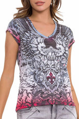 WT340 women's t-shirt with an extravagant look