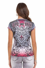 WT340 women's t-shirt with an extravagant look